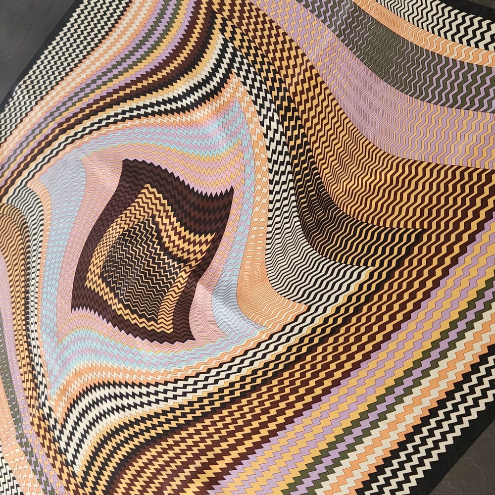 Colorful Geometric Pattern Scarf - Picture 3 of 4